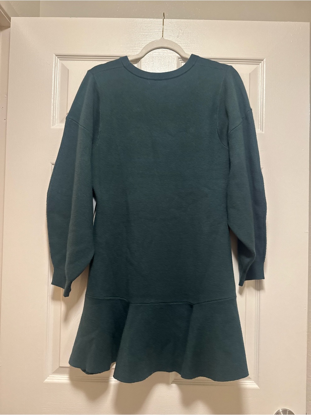 Anthropologie 3/4 Sleeve Ruffled Sweater Knit Dress - Picture 8 of 14